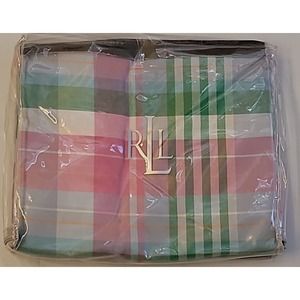 Lauren Ralph Lauren University Caitlin Plaid Bedskirt Pink Size Twin